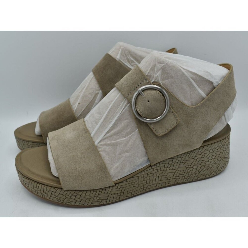 Sofft Womens Size 11 Faedra Grey Suede‎ Leather Ankle Strap Open Toe Sandals